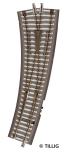 TILLIG 83862 - Bettungsgleis Innenbogenweiche links 15° mit Handantrieb (TT, H0m)